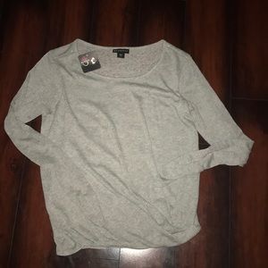 Gray Sweater AND Earrings